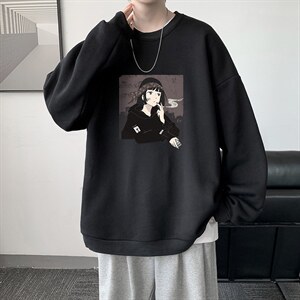 圆领卫衣男大码加厚加绒长袖t恤男S6122-P28 加绒款-P33图片