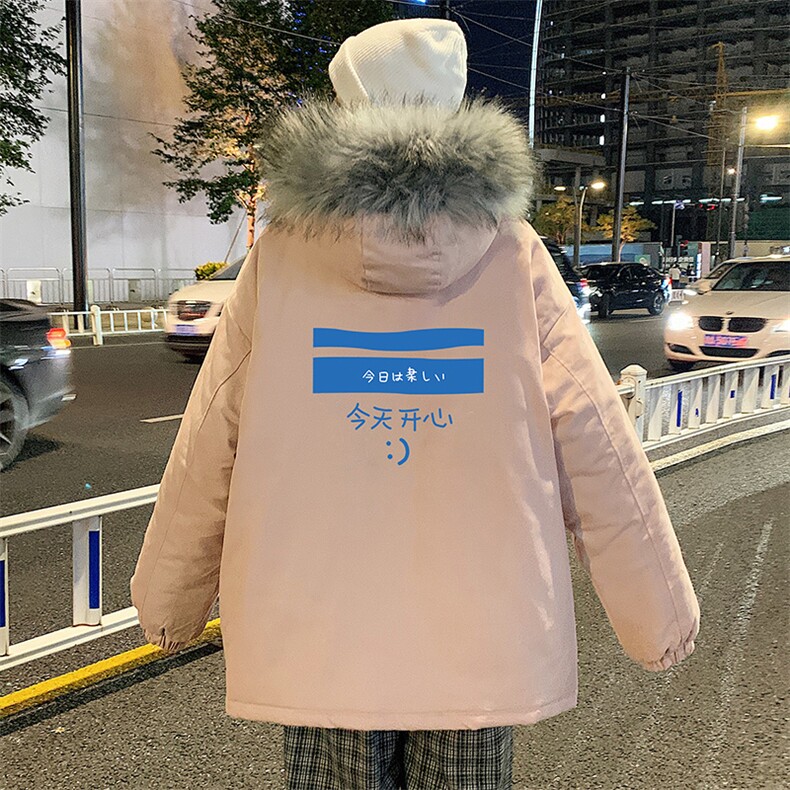 MM48033-P130冬季大毛领棉衣男士大码加厚棉袄男棉服,男装棉衣,电商A040