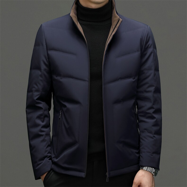 CKE1709钱塘2020-2新款商务冬季休闲厚款中年男士羽绒服P265,男装羽绒服,钱塘207-2