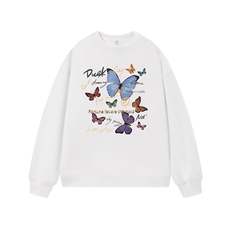 2025年秋季圆领单件复古蝴蝶卫衣，女装卫衣/绒衫，湘姗