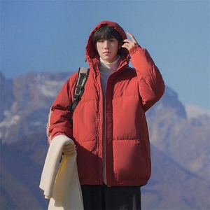 港风潮牌新款织带连帽可拆卸棉服潮流保暖棉衣M088-P85控129图片