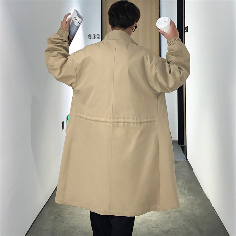 数据好长年大货风衣男中长款大衣男夹克男外套男F404款P105港风C,男装夹克,星座401