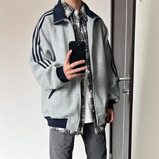 抖音得物高品质26春装美式高街重磅结构拼接织带立领卫衣外套CM42，女装短外套，电商A486-1