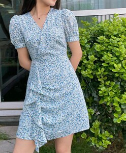 小v领A版连衣裙,女装连衣裙,欧尼蒂