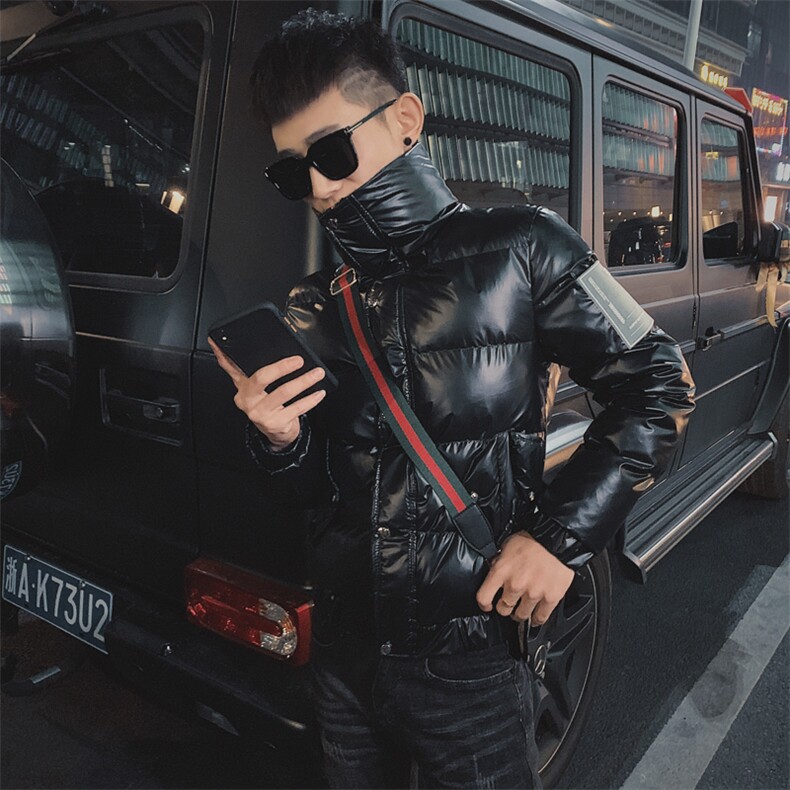 312A-A63-P130冬季社会精神小伙痞帅潮流帅气棉衣保暖休闲棉袄S，男装棉衣，星座312A-5