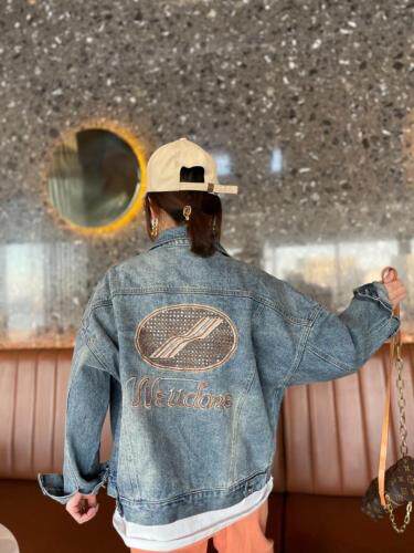 牛仔外套，女装，跳跳谷