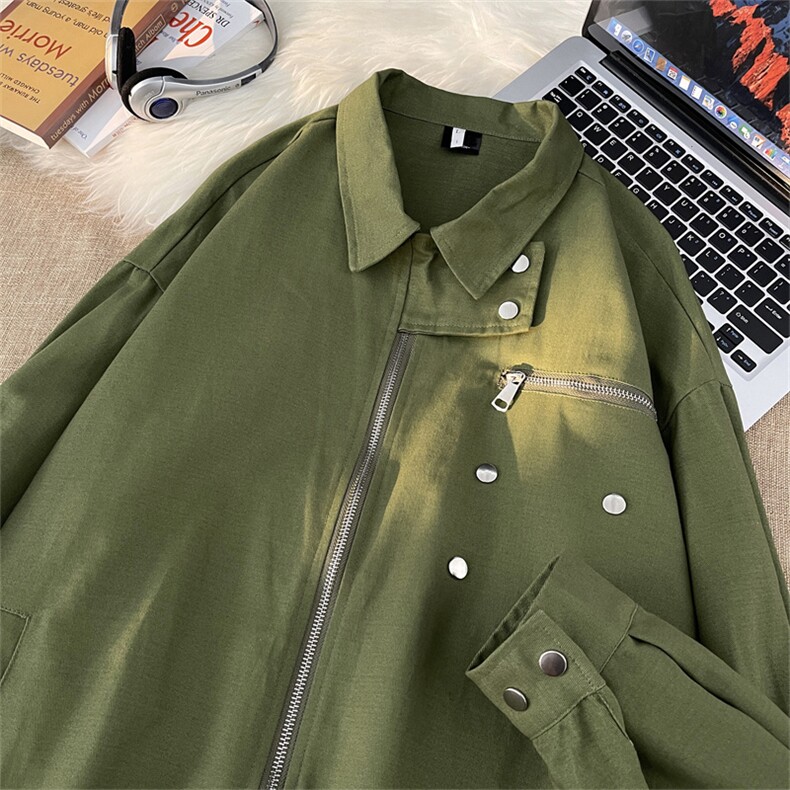 美式飞行员外套男女款春季vibe棒球服宽松休闲工装夹克JK6605-P60,男装夹克,星座308B-1
