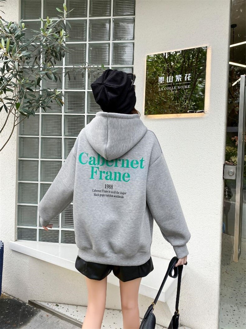 加厚卫衣，女装卫衣/绒衫，本色佳人