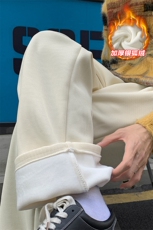 新款宽松保暖加厚银狐绒直筒拖地休闲裤男K1691J加绒-特P50控68，男装棉衣，电商A001-1