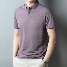 新款polo衫男士T恤男装短袖翻领夏季冰丝商务宽松休闲PL2323-P75，男装Polo衫，星座1105-3