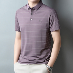 新款polo衫男士T恤男装短袖翻领夏季冰丝商务宽松休闲PL2323-P75图片