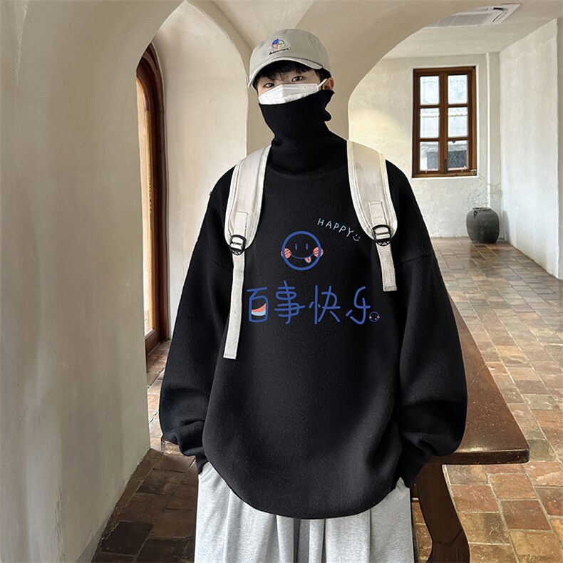 控68高领毛衣男士大码内搭毛线衣男GM45183-P45加绒款-P65,男装针织衫/毛衣,电商A040