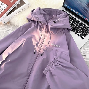 美式冲锋衣外套男春秋季机能风连帽户外登山服运动夹克潮 W9276图片