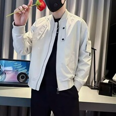 高端痞帅夹克外套男士春秋冬季新款休闲棒球服男款潮流，男装夹克，星座506A