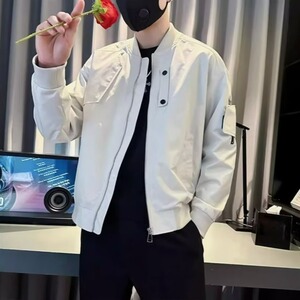 高端痞帅夹克外套男士春秋冬季新款休闲棒球服男款潮流图片