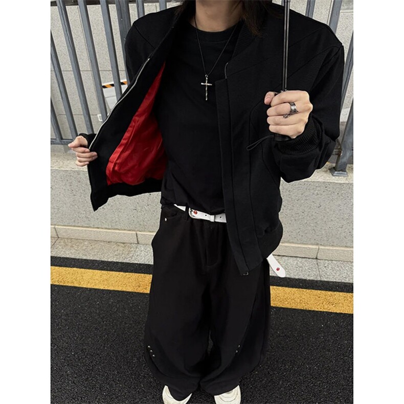 J9852-P63美式潮牌复古休闲短款正肩棒球服夹克外套,男装夹克,星座617A-2