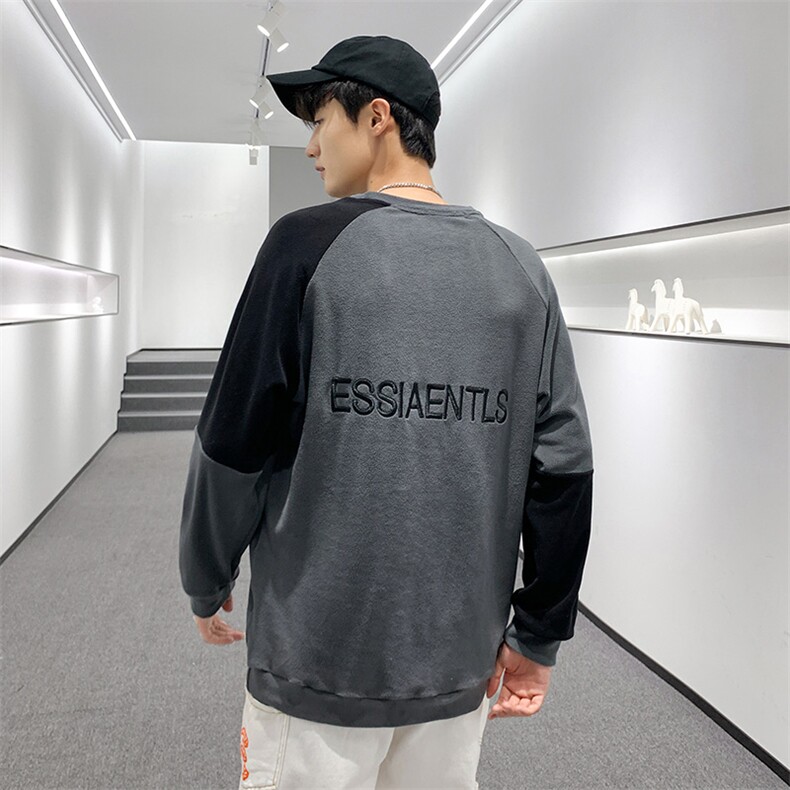 2024男潮牌字母钢印上衣外套 奥粒绒圆领卫衣W2293P33图片