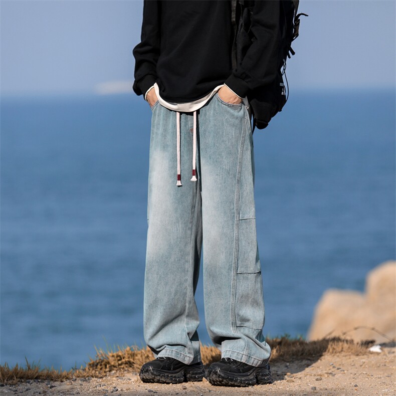 直筒垂顺个性设计牛仔裤百搭纯棉舒适裤S-3XLK750-特批-4588,男装牛仔裤,星座718-1