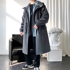 大货秋装轻熟风衣男长款大码大衣男中长款秋季夹克F995-P95-控128，男装夹克，星座401