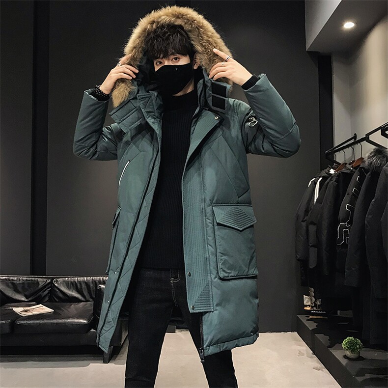 价格调整按市场嘴低价拿货大毛领长款修身户外羽绒服,男装羽绒服,星座301D-5(原星座1415）