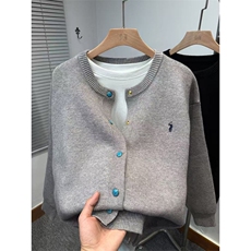 1506-1/Z50161/P74棒球服外套男2025冬新款简约针织开衫夹克上衣，男装夹克，星座1506-1