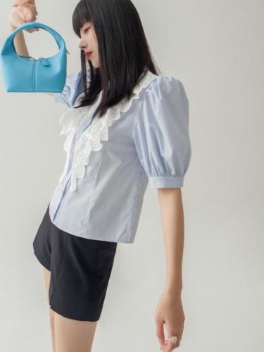 【现货】韩版泡泡袖衬衣2012X1196,女装,parfum labo