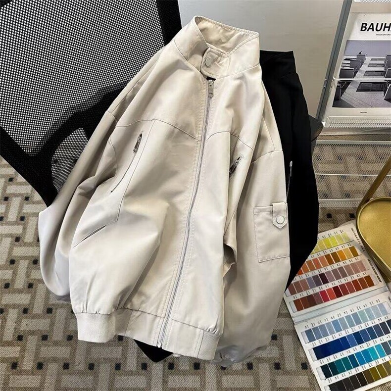 高街工装飞行员夹克男款拉链设计感运动棒球服外套上衣W6345-P64,男装夹克,星座412-3