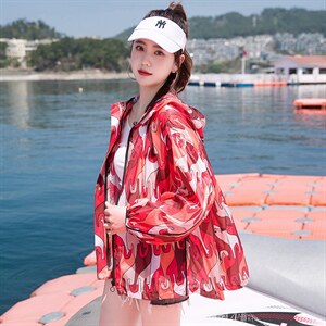 防晒衣女夏季薄款RF2C290-8100-P80-K128，女装防晒衣，蝶眷