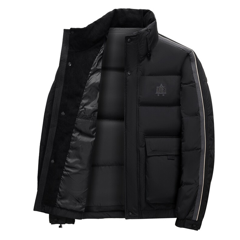 BAMJ-8951钱塘2020-2中年男士冬季厚款立领百搭简约羽绒服P220,男装羽绒服,钱塘207-2