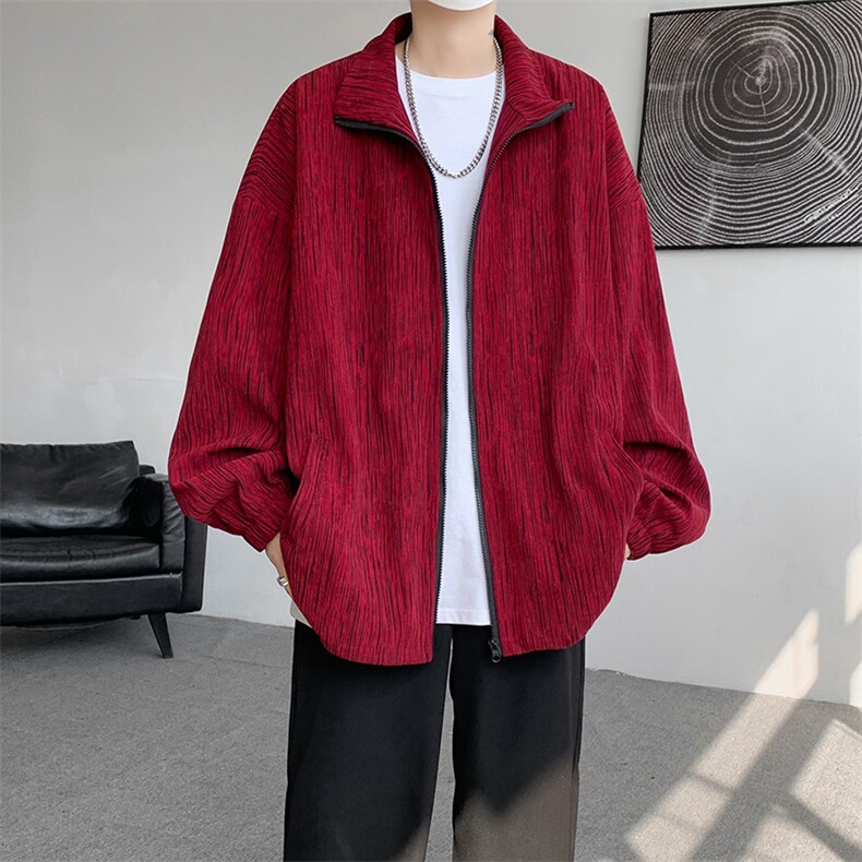 现货JK10071-特批55夏季大码灯芯高品质夹克外套宽松情侣上衣,男装夹克,电商A059