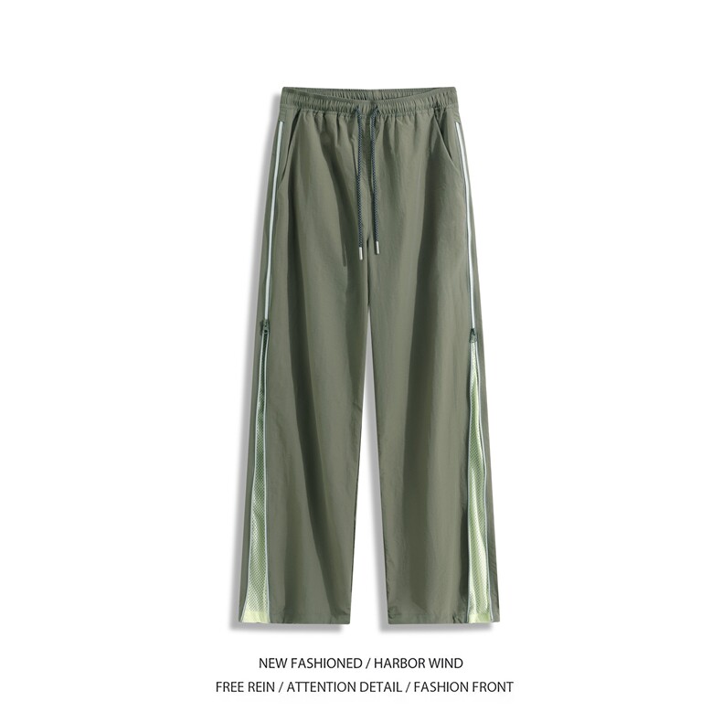 抖音品质夏季新款机能拉链潮流宽松休闲裤B315-K25420-特p35控68,男装休闲裤,电商B315