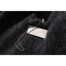 1白底长毛马海毛财阀灰金属装饰西装领加厚羊毛大衣77936P210控，男装毛呢大衣，星座226-2