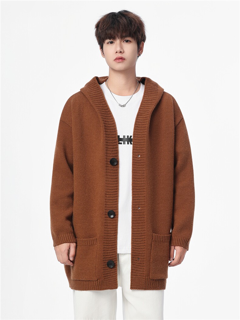 【新品】2025秋冬男士时尚休闲百搭针织连帽毛衣潮流-M268-P60,男装针织衫/毛衣,星座1105-1