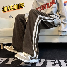 美式灯芯绒裤子秋冬季加绒加厚男士休闲裤复古宽松直筒长裤K441，男装休闲裤，星座1116A-1（原606A）