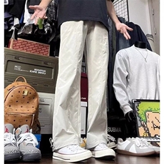 美式弯刀伐木工装裤男春季潮牌宽松高级感休闲直筒裤LK10222-p40，男装休闲裤，星座1008