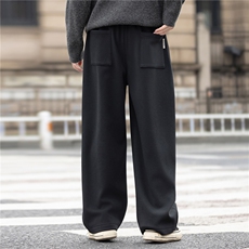 厚绳收腰直筒裤高密针织休闲裤男装HZ1859（k288）-P150控268，男装休闲裤，电商A355（原A415）