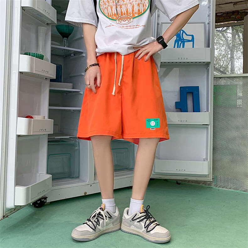 DK39264-P15 港风休闲短裤男士大码运动五分裤男中裤男马裤图片