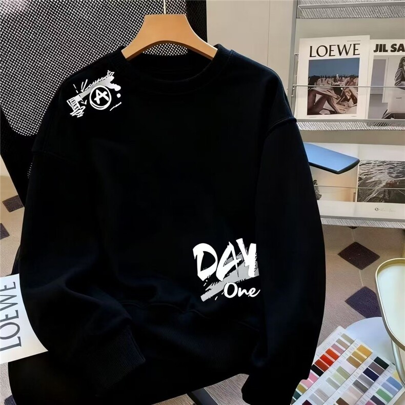 1506/QWT2850/P41重磅卫衣男秋冬季新款宽松百搭外套保暖上衣服，男装棉衣，星座1506