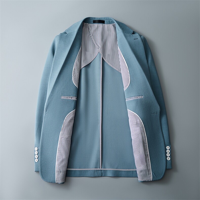 26做货-半里布男士休闲西装修身韩版西服外套上衣DX6946P175,男装西服套装,电商D216