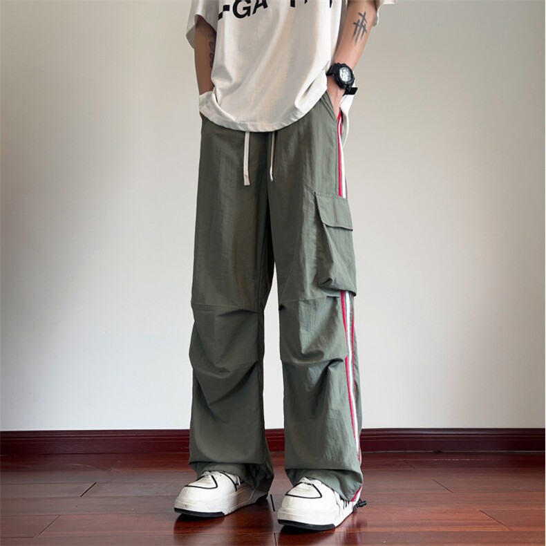 2025夏季新款工装口袋条纹宽松休闲裤B315-K24228-特p35控68图片