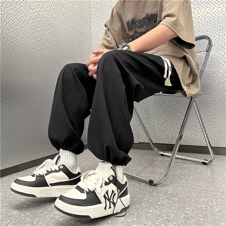 冰丝新款潮流气质潮青春流行时尚潮牌休闲裤男文艺B481-P30,男装休闲裤,星座1109-3
