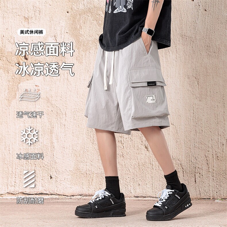 K196-P32 控49 新款现货夏季宽松男士休闲短裤图片