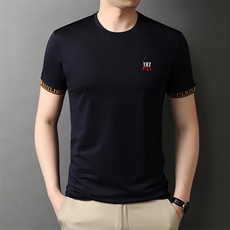 父亲衣服夏季爸爸装短袖T恤男新款中老年男装上衣中年男士薄款，男装T恤，电商B212（原钱塘6029）