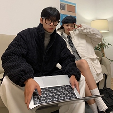 1506-1/MY33/P85灯芯绒立领冬季宽松情侣棉服保暖男女棉衣1，男装棉衣，星座1506-1