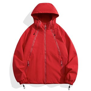 Cityboy情侣 时尚连帽冲锋衣外套夹克 团体班服图片