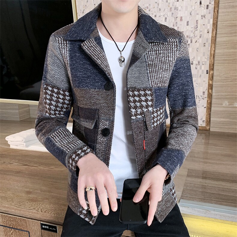 秋冬新品男士休闲百搭毛呢夹克外套1217-JK082-P90，男装夹克，星座1217-2