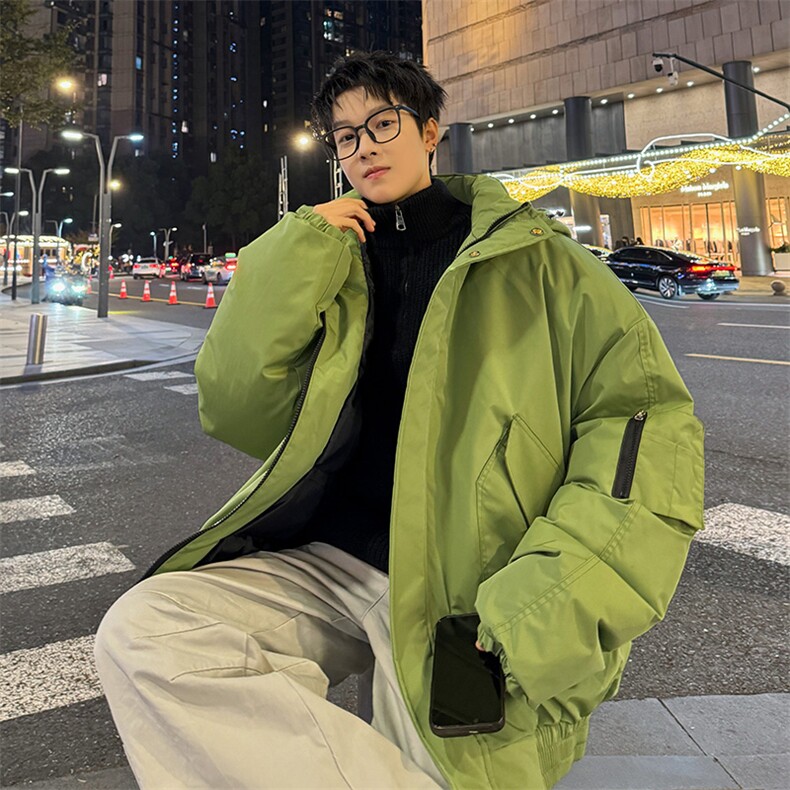 棉服男冬季新款港风宽松连帽棉衣MF9006-P90，男装棉衣，星座214-3