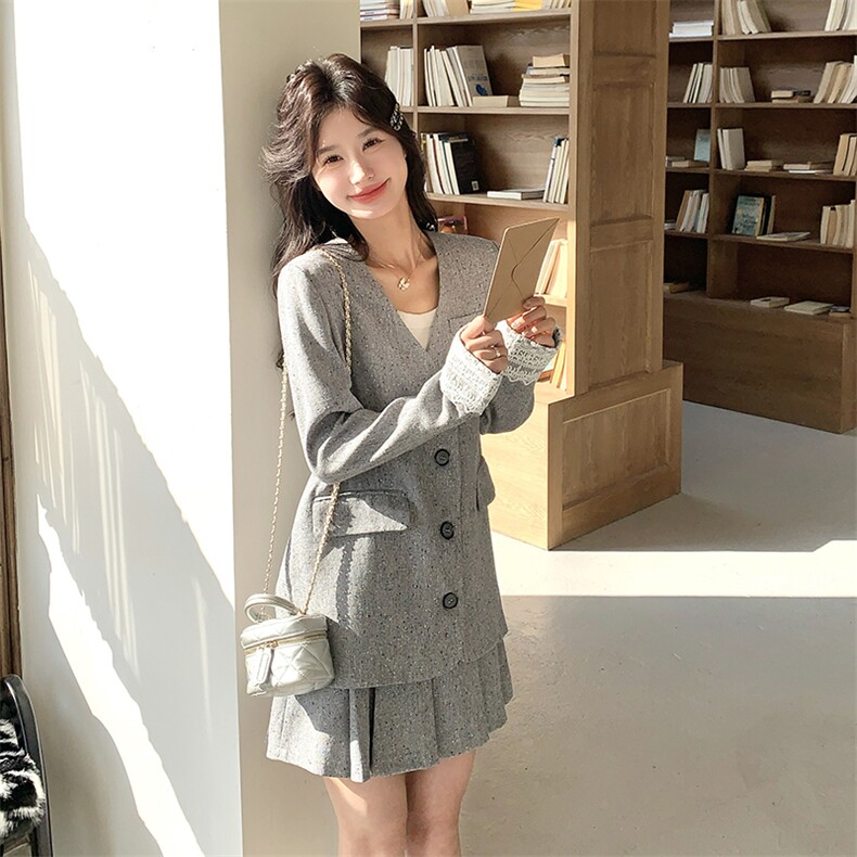 【现货】灰色小香风套装088-7718p165k228,女装套装/套裙,2C088