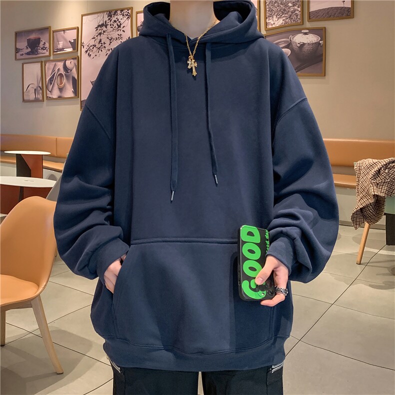 抖音供货2025春款美式华棉连帽卫衣A158-WY23-常规P38加绒P43,男装卫衣,电商A158