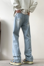 现货主推款加大码纯色直筒牛仔裤男XZ-310A-2BK305P50控78，男装牛仔裤，星座310A-2